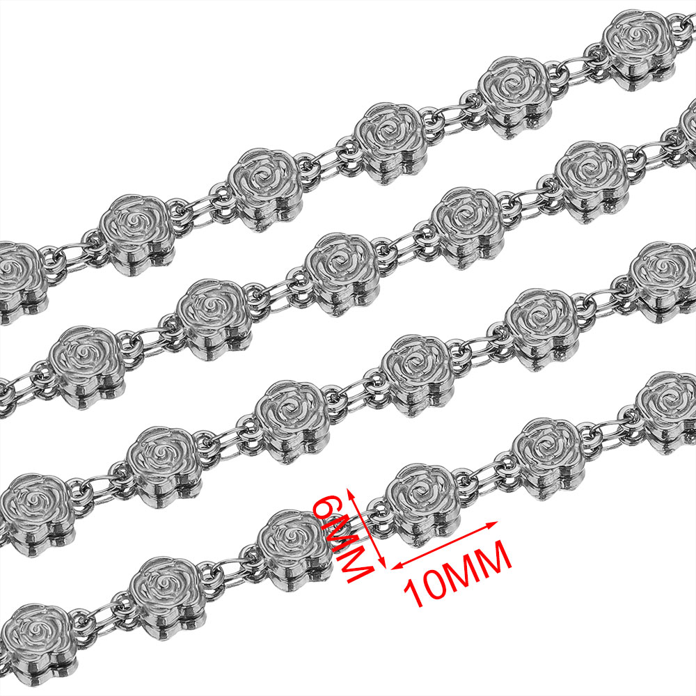 1M Stainless Steel Textured Ro - Chain Roll Cable recension och pris