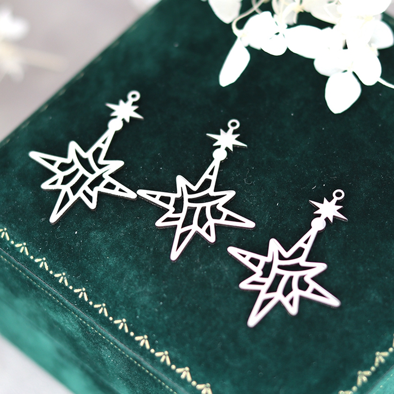 3pcs Guide Pole Star Charms Si - Jewelry Making Guide recension och pris