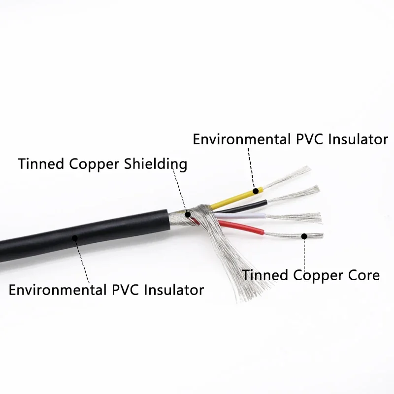 5/10m UL2547 Shielded Wire 30  - Wire 22 Gauge Copper recension och pris