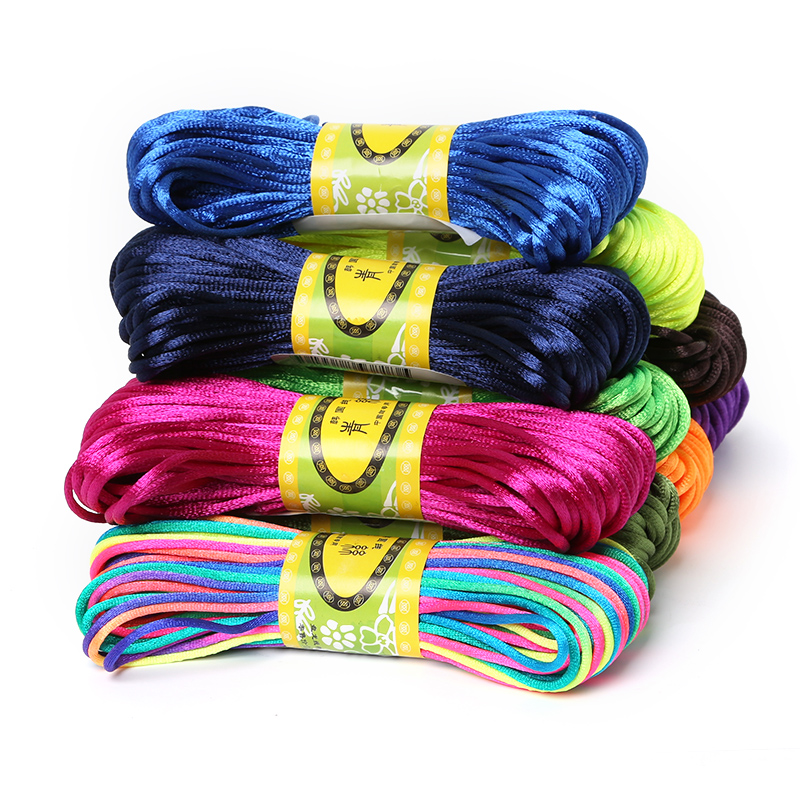2mm 20meter Soft Satin Rattail - Knotting Cord Silk recension och pris
