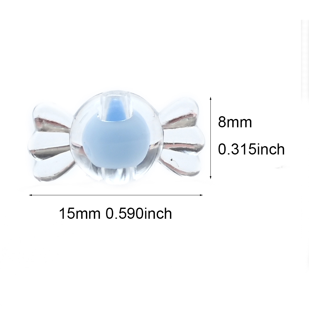 15x8mm Clear Candy shaped Acry - Jewelry Making For Kids recension och pris