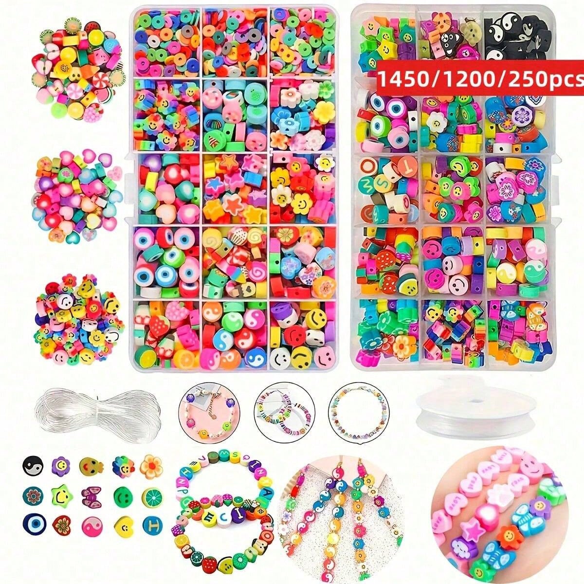 1450/1200/250pcs Polymer Clay  - Jewelry Making For Adults recension och pris