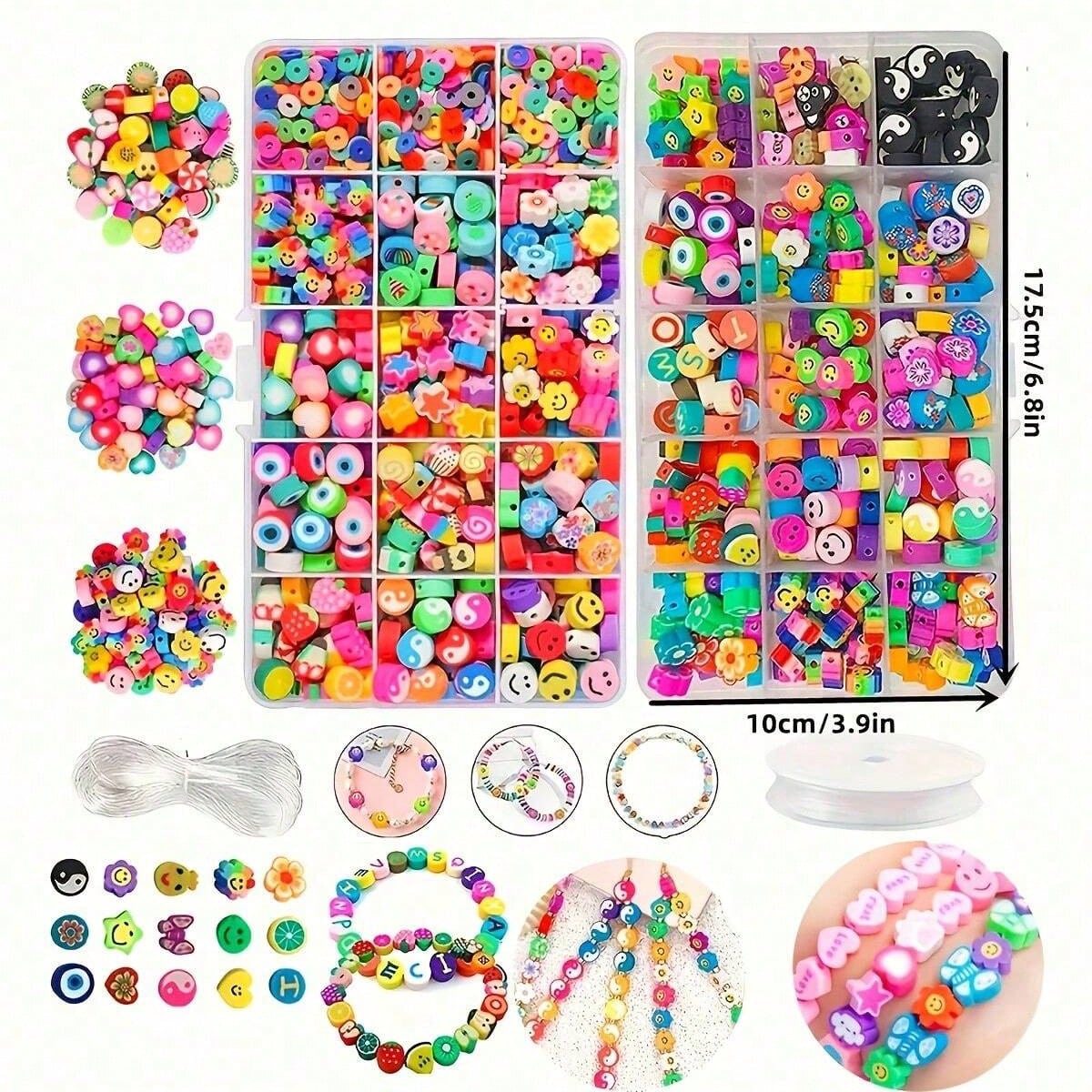 1450/1200/250pcs Polymer Clay  - Jewelry Making For Adults recension och pris