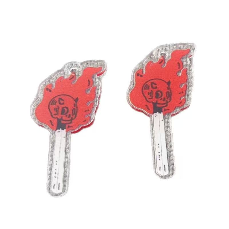 10pcs acrylic skull pendant, D - Jewelry Making Factory recension och pris