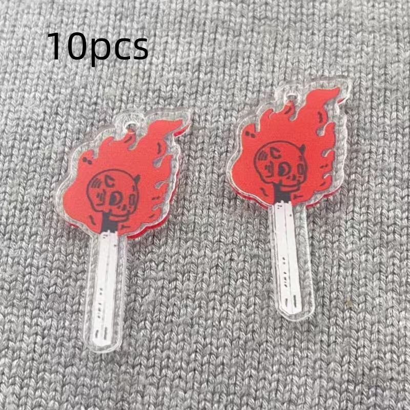 10pcs acrylic skull pendant, D - Jewelry Making Factory recension och pris