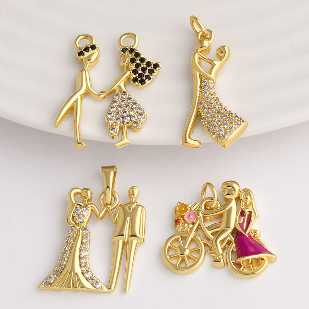 OCESRIO Gold Plated Brass Coup - Jewelry Making For Couples recension och pris