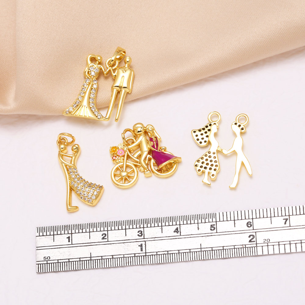 OCESRIO Gold Plated Brass Coup - Jewelry Making For Couples recension och pris
