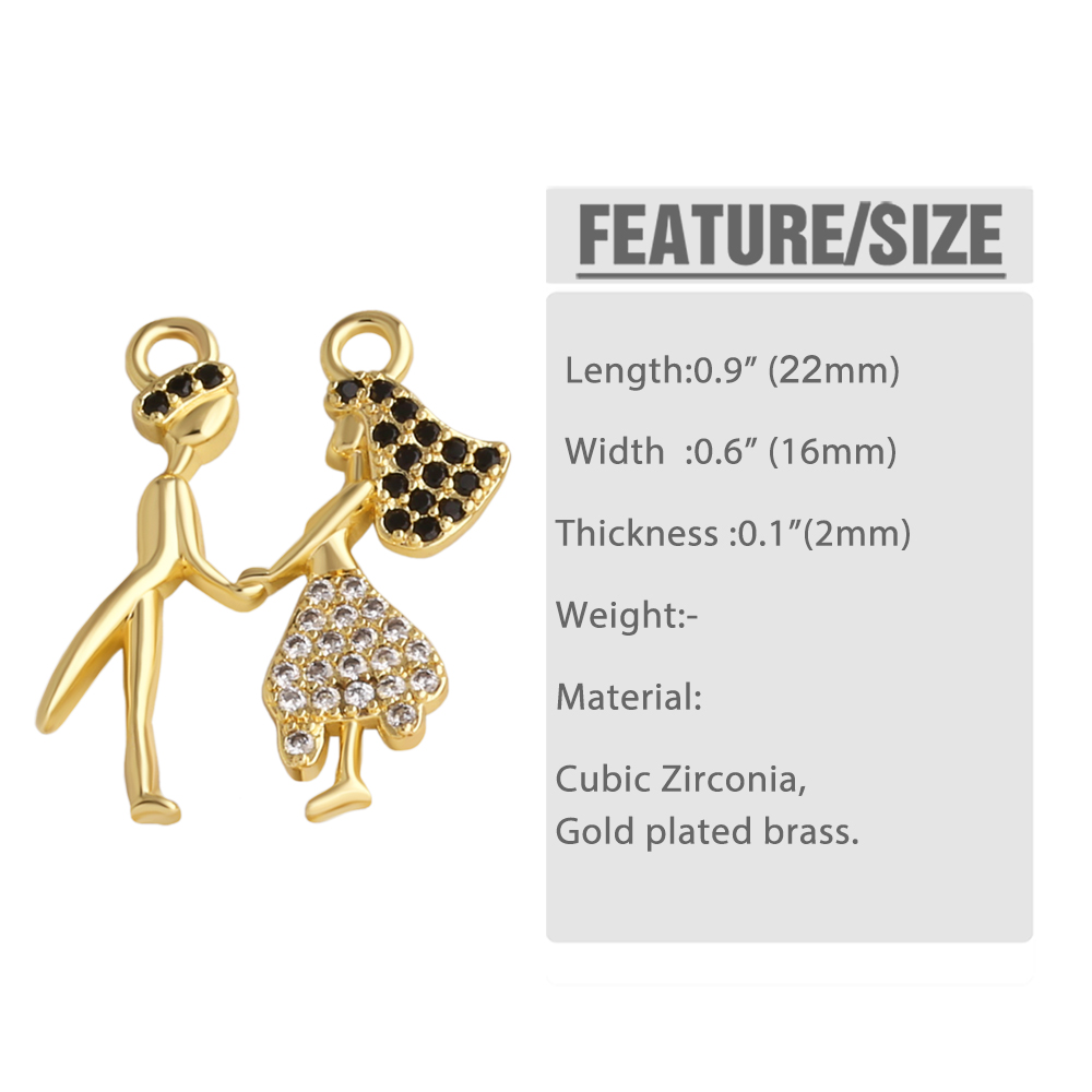 OCESRIO Gold Plated Brass Coup - Jewelry Making For Couples recension och pris