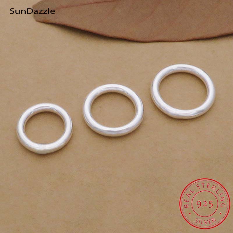 10pcs Genuine Real Pure Solid  - Jewelry Making Jump Rings recension och pris