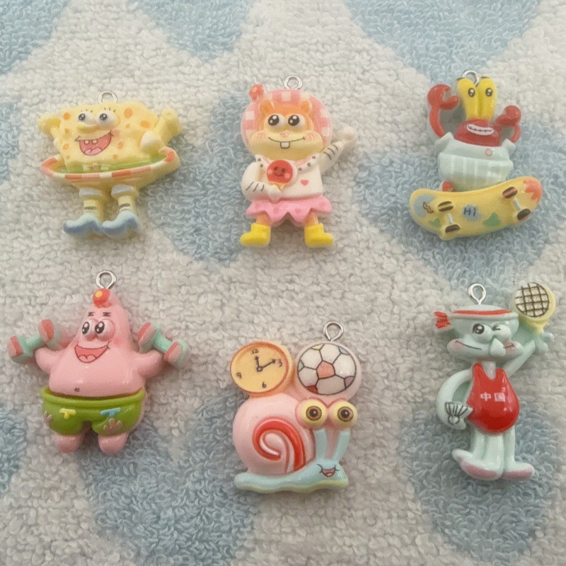 10pcs cartoon resin pendant, D - Jewelry Making Resin recension och pris