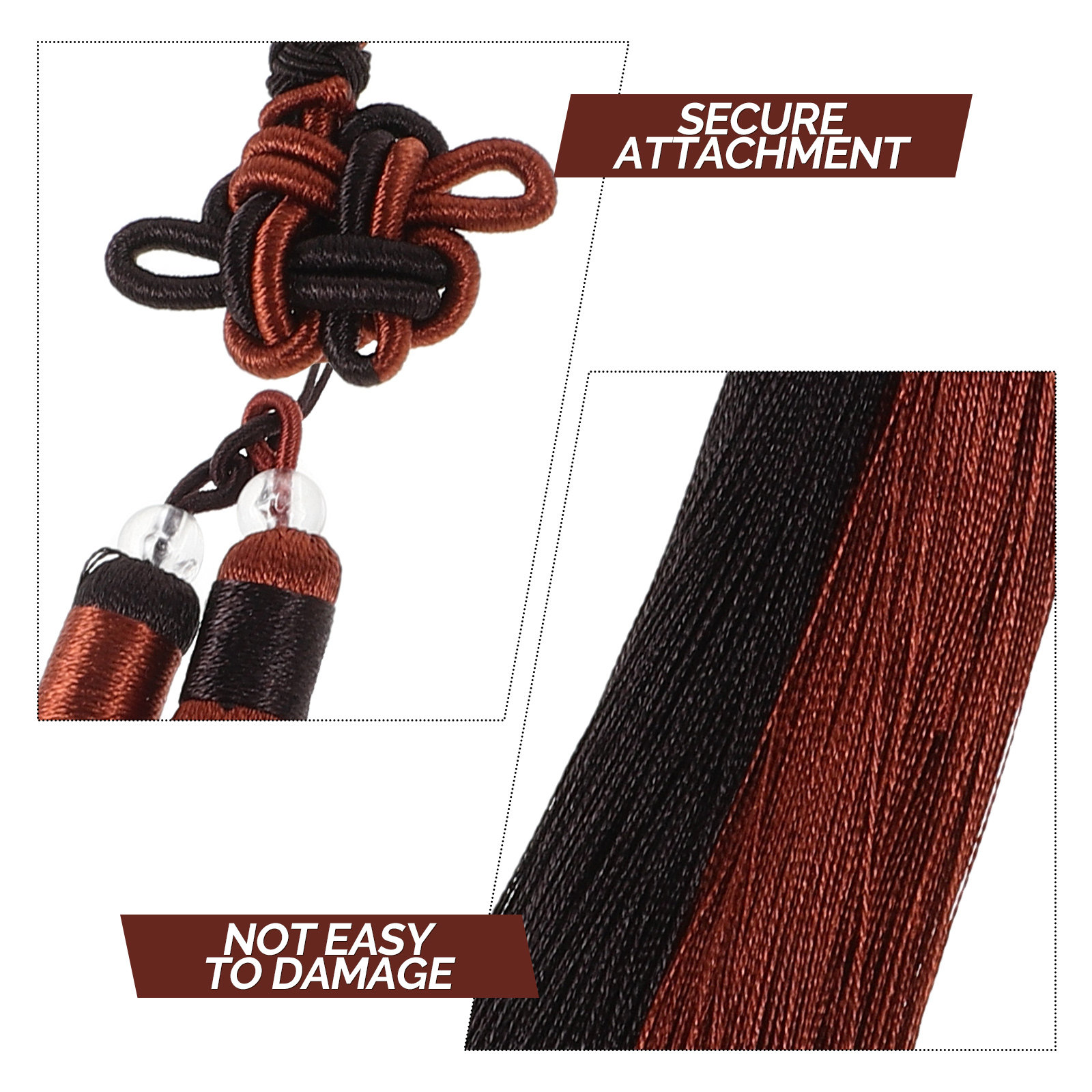2Pcs Chinese Sword Tassel Silk - Knotting Cord Silk recension och pris