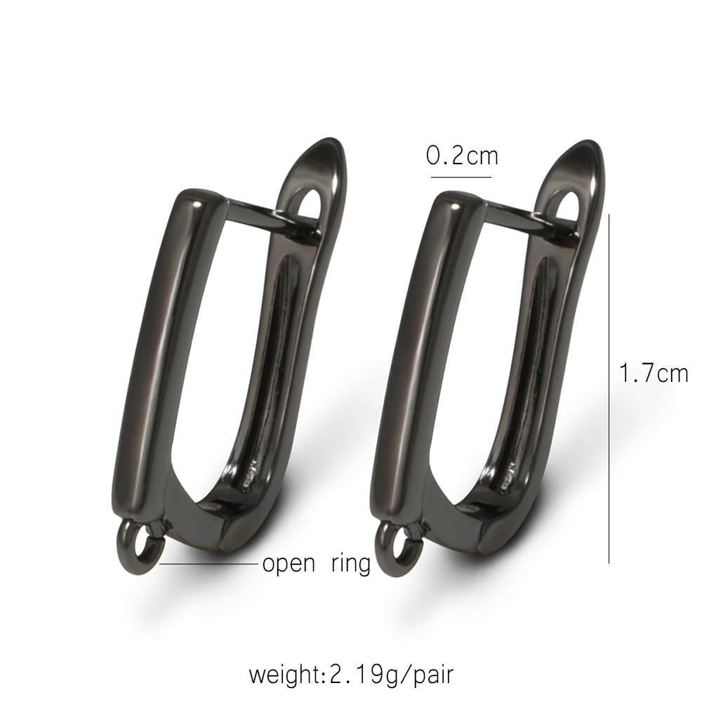 YANASI 1 Pair Gun Black  Brass - Jewelry Making Essentials recension och pris