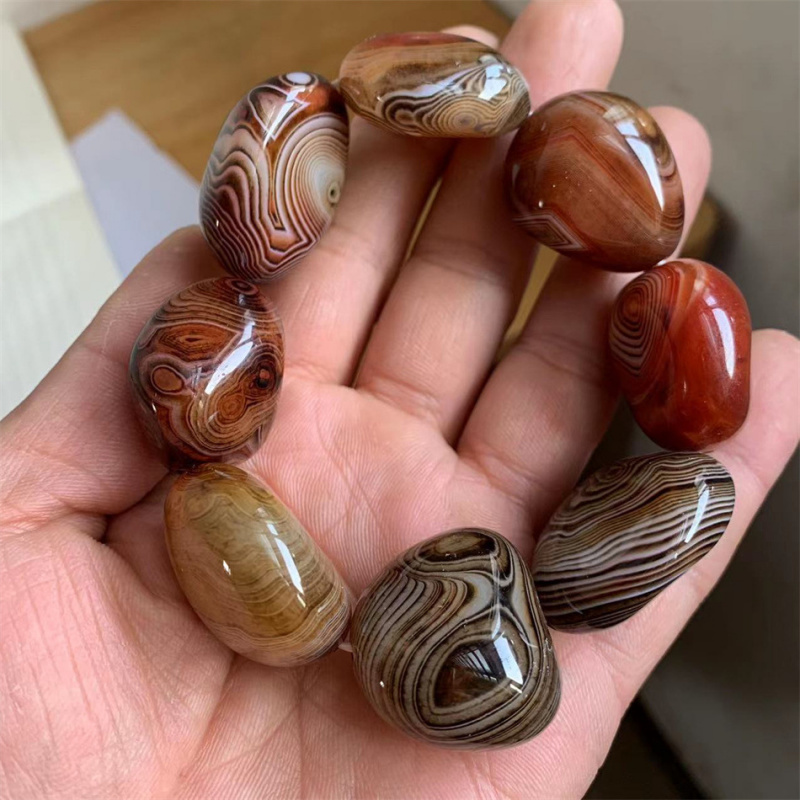 Silk Thread Agate Bracelet - Knotting Cord Silk recension och pris