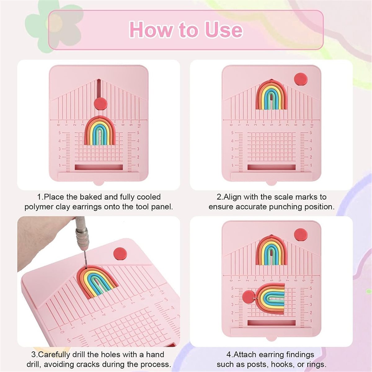 12 PCS Polymer Clay Earring Dr - Jewelry Making Guide recension och pris