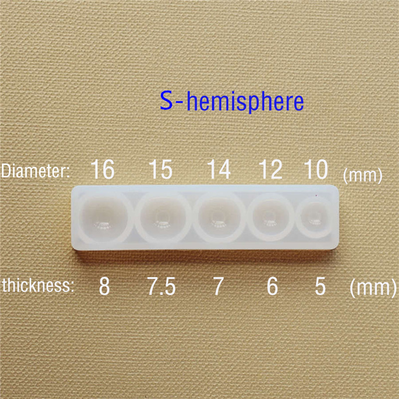 Silicone Mold half ball Oblate - Jewelry Making Degree recension och pris