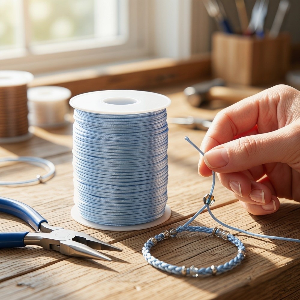 100m Craft String 1.5mm Satin  - Knotting Cord Silk recension och pris