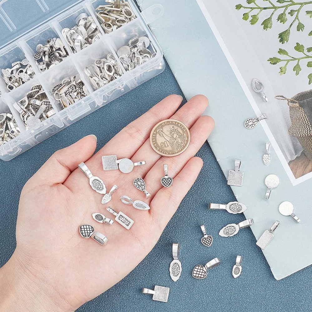 200 Pieces 10 Style Tibetan Si - Jewelry Making Silver recension och pris