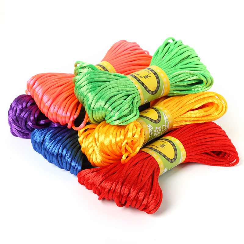 2.5mm 20 Meters Soft Satin Rat - Knotting Cord Silk recension och pris