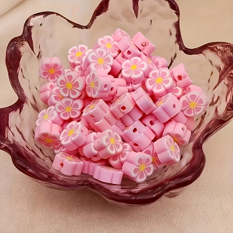 80pcs 10mm pink plum blossom s - Jewelry Making For Couples recension och pris