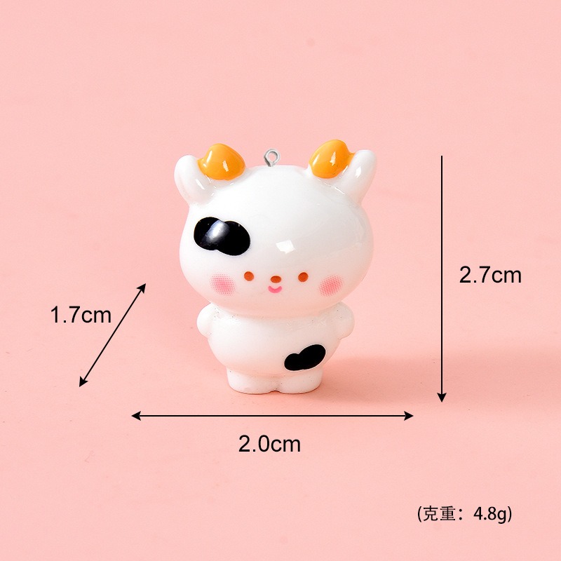 10Pcs Glossy Cartoon Animal Re - Jewelry Making For Adults recension och pris