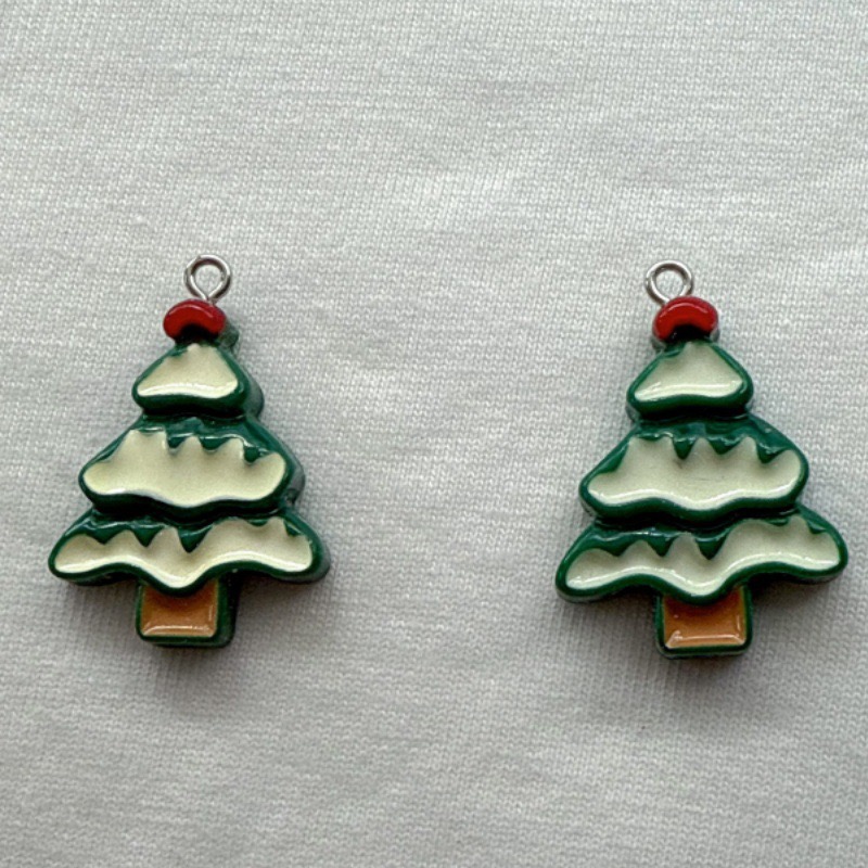 10pcs Christmas Cartoon Series - Jewelry Making Resin recension och pris