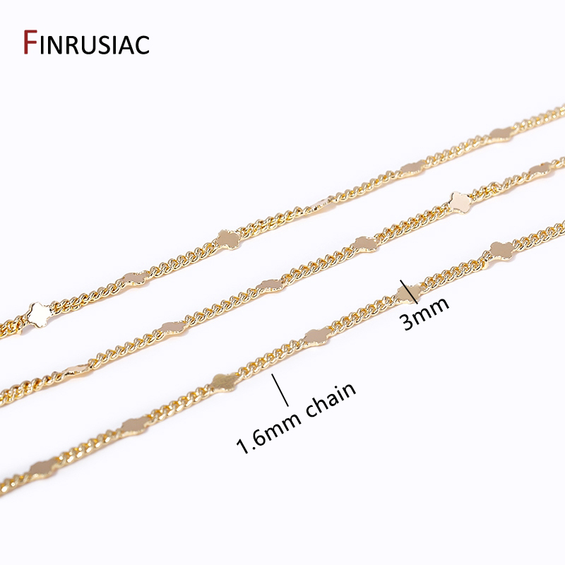 14K Gold Plated Brass Sequins  - Chain Roll Cable recension och pris
