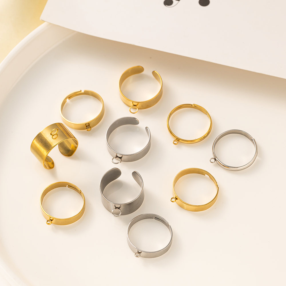 5pcs/Lot Stainless Steel Gold  - Jewelry Making Ring Tool recension och pris