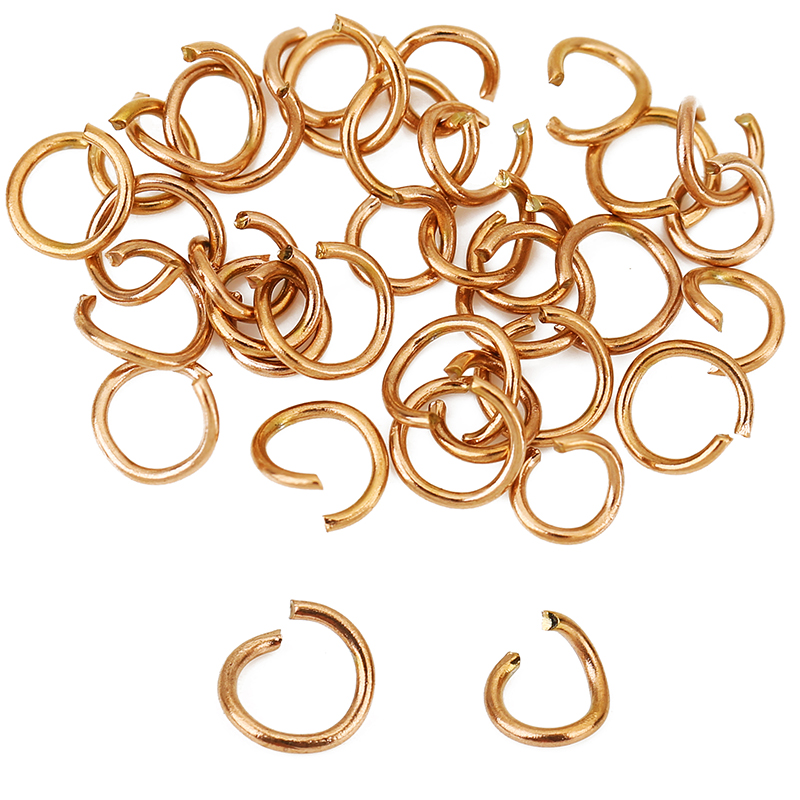 100pcs Rose Gold Plated Stainl - Jewelry Making Jump Rings recension och pris