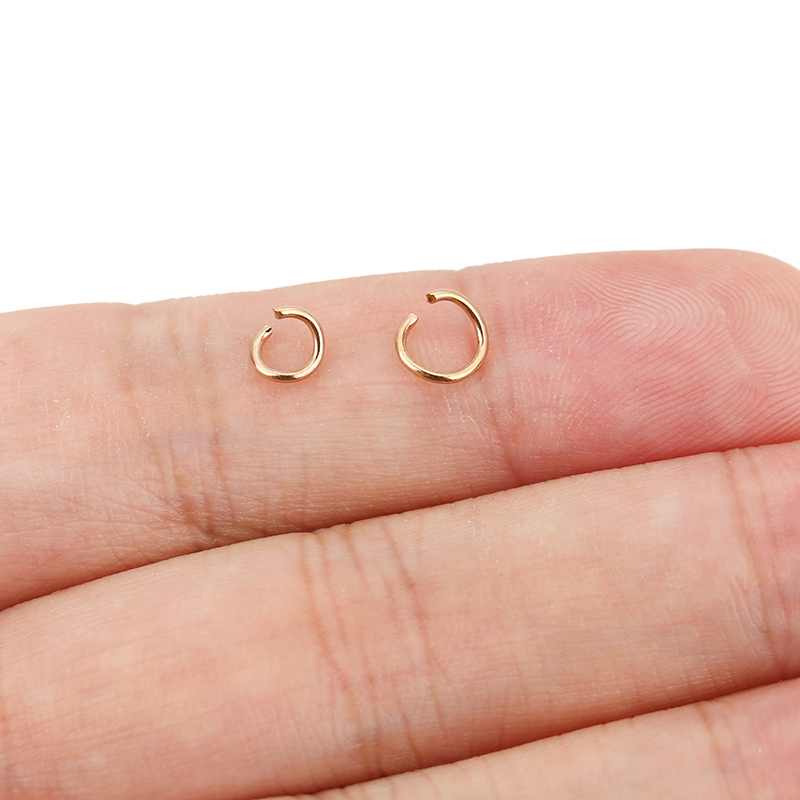 100pcs Rose Gold Plated Stainl - Jewelry Making Jump Rings recension och pris