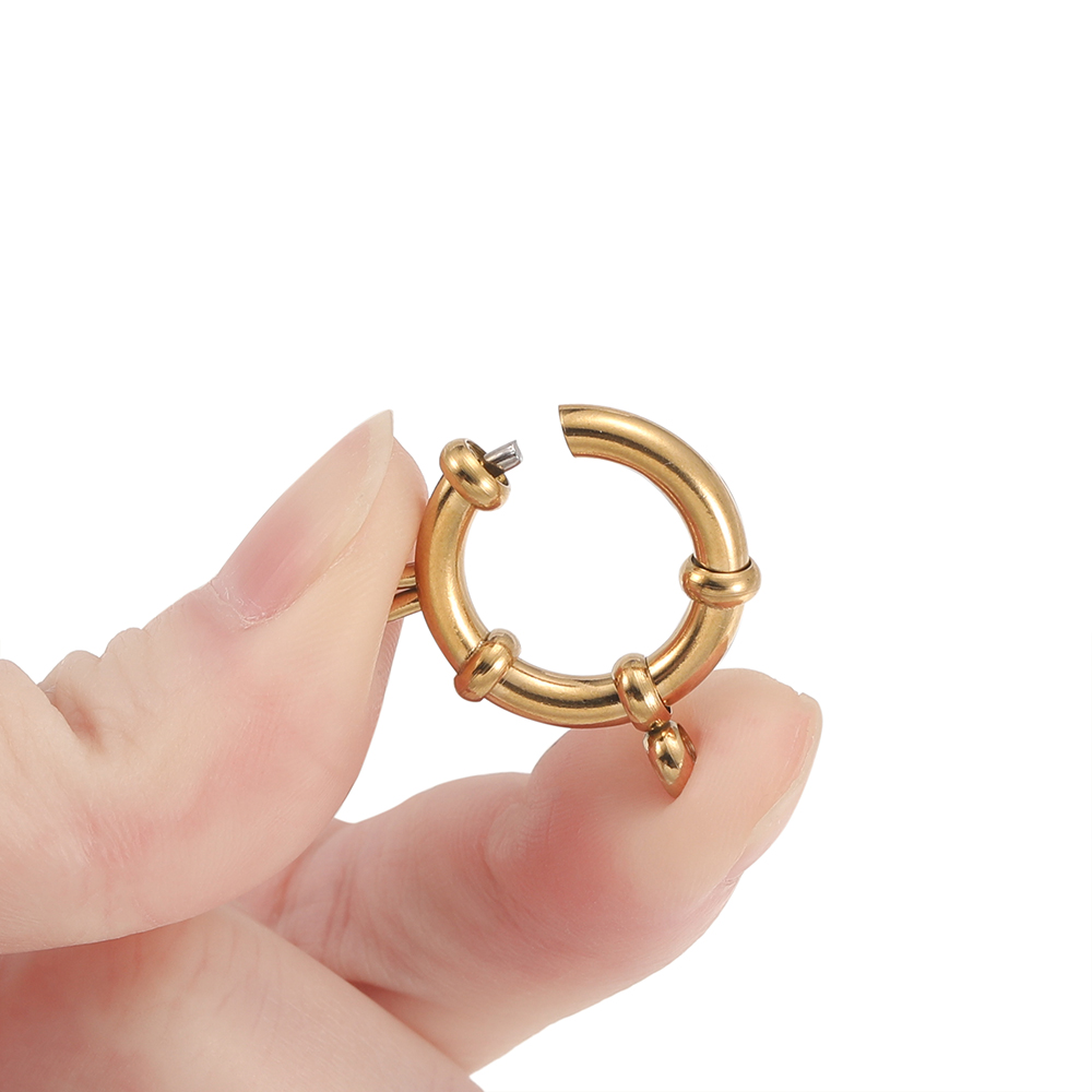 2pcs Stainless Steel Round Spr - Jewelry Making Factory recension och pris