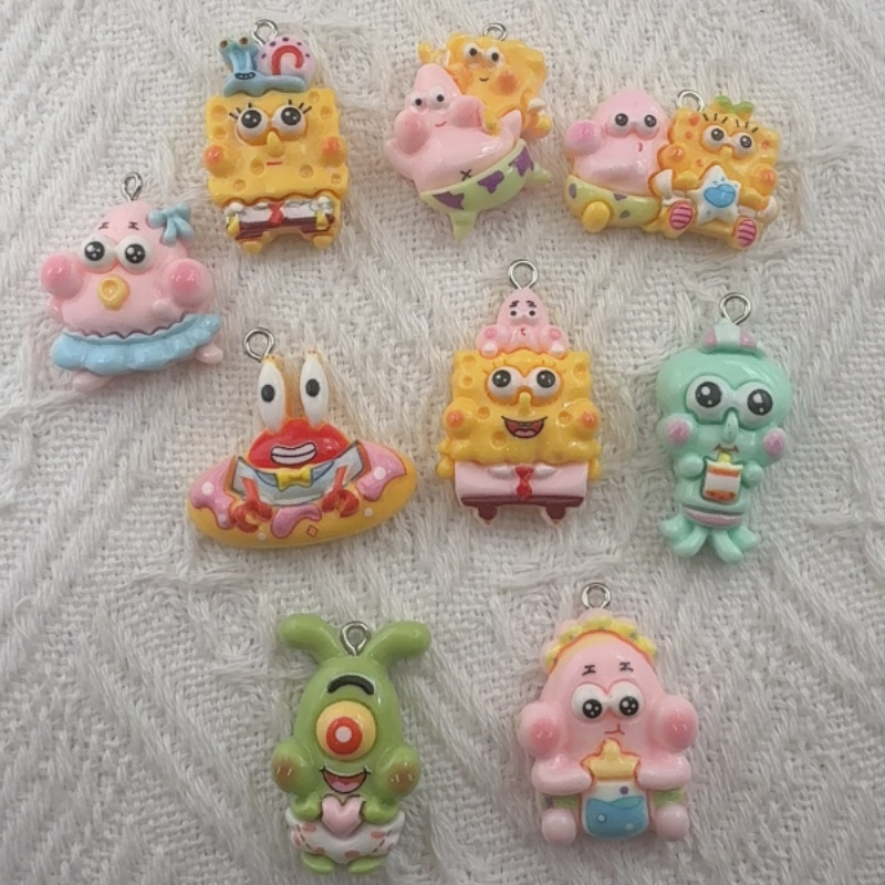 10pcs cartoon resin pendant, D - Jewelry Making Factory recension och pris