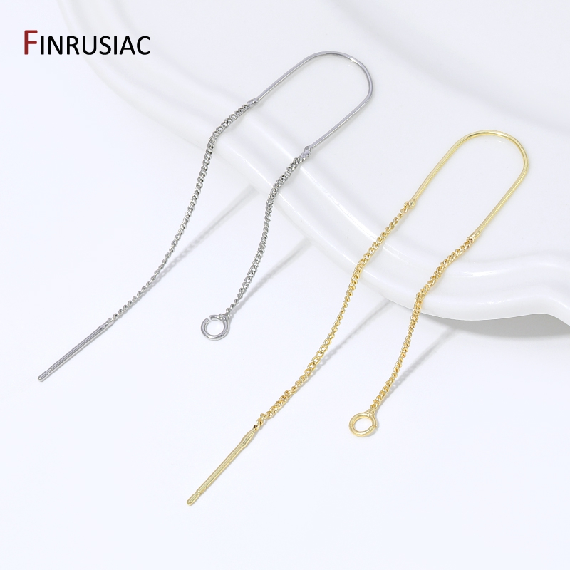 18K Gold Plated Brass Long Tas - Jewelry Making Essentials recension och pris