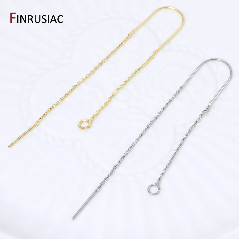 18K Gold Plated Brass Long Tas - Jewelry Making Essentials recension och pris