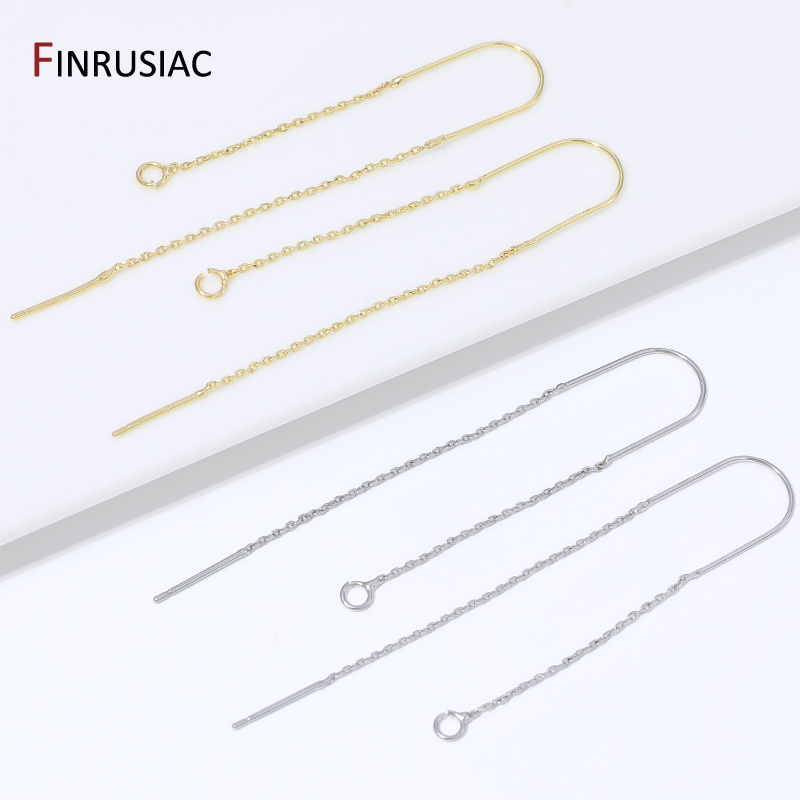 18K Gold Plated Brass Long Tas - Jewelry Making Essentials recension och pris