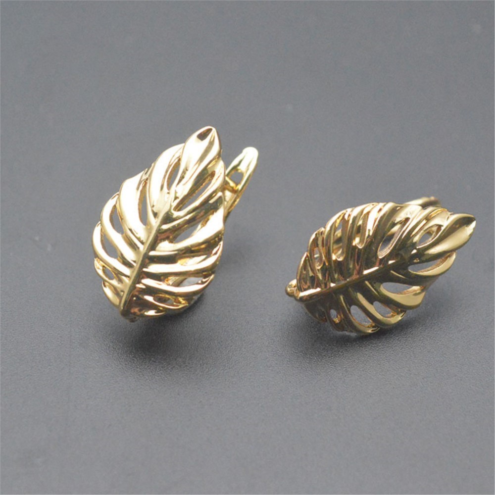 1/2Pcs 18K Gold Plated Brass L - Jewelry Making Essentials recension och pris