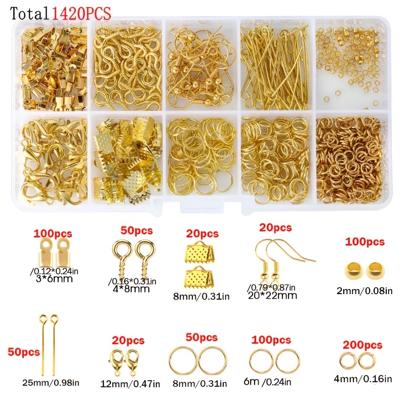 1420pcs 1box Jewelry Findings  - Jewelry Making Ring Tool recension och pris