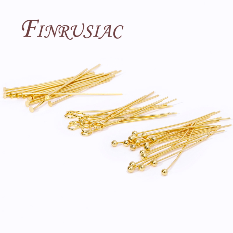 50Pcs 20-50mm Gold Plated Pins - Jewelry Making Essentials recension och pris