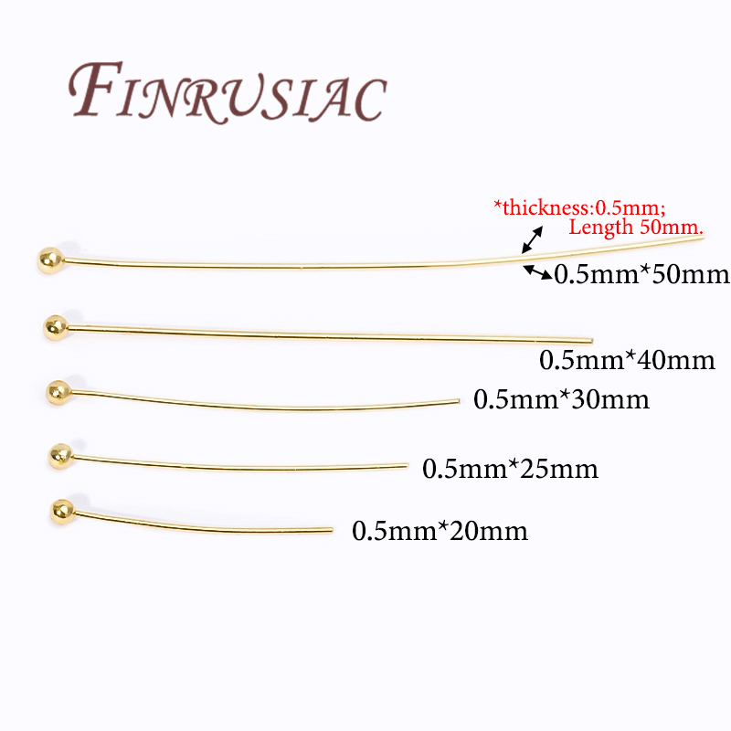 50Pcs 20-50mm Gold Plated Pins - Jewelry Making Essentials recension och pris