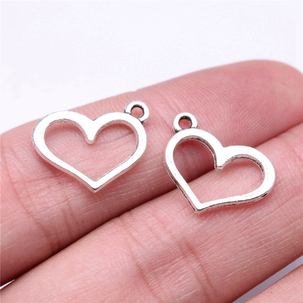 Mini Hollow Heart Vintage Coup - Jewelry Making For Couples recension och pris
