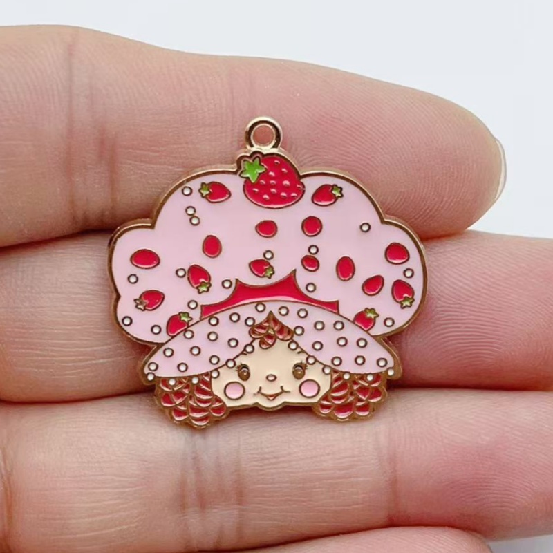 10pcs Cute Little Girl Enamel  - Jewelry Making Factory recension och pris