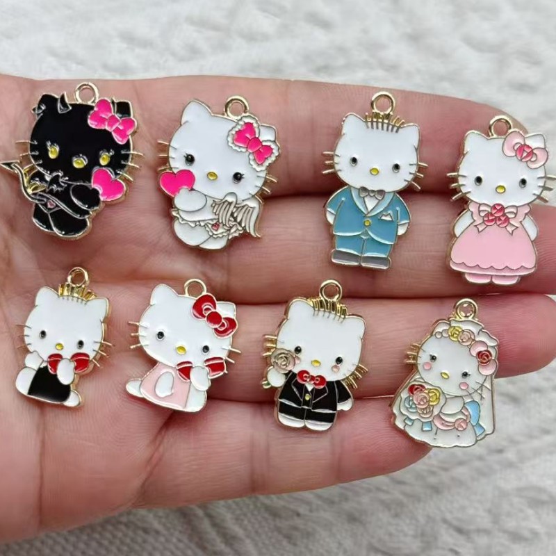 10pcs Cartoon Enamel Couple Ca - Jewelry Making For Couples recension och pris