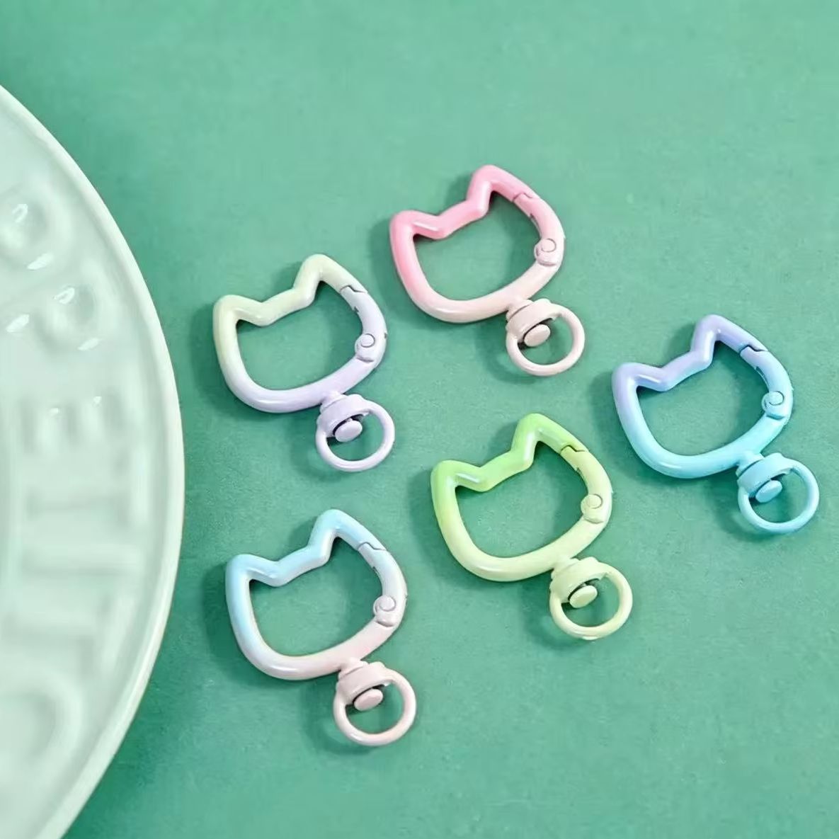5-10PCS Gradient Cute Cat Clas - Jewelry Making Essentials recension och pris