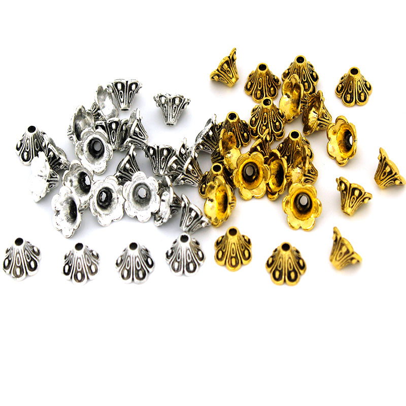 30Pcs Vintage Gold Silver Flow - Jewelry Making Silver recension och pris