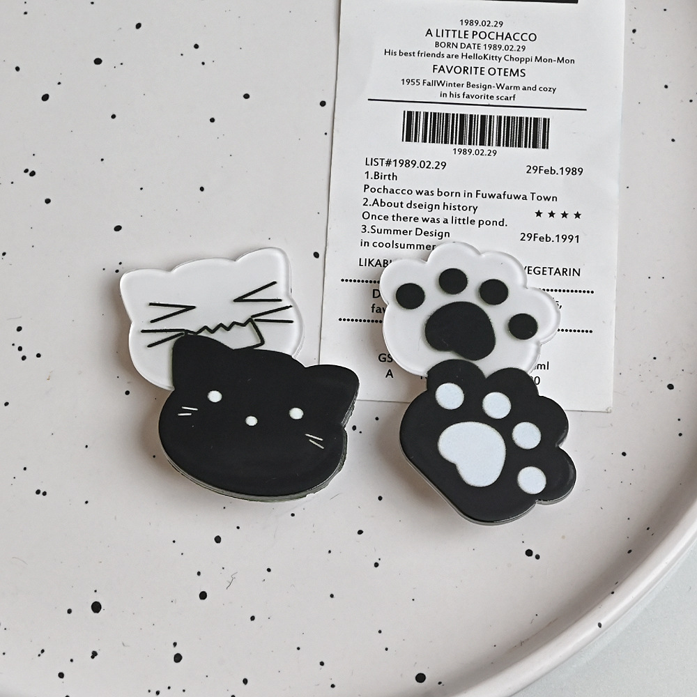 Kawaii Y2K Cat Hair Pins Black - Jewelry Making For Kids recension och pris